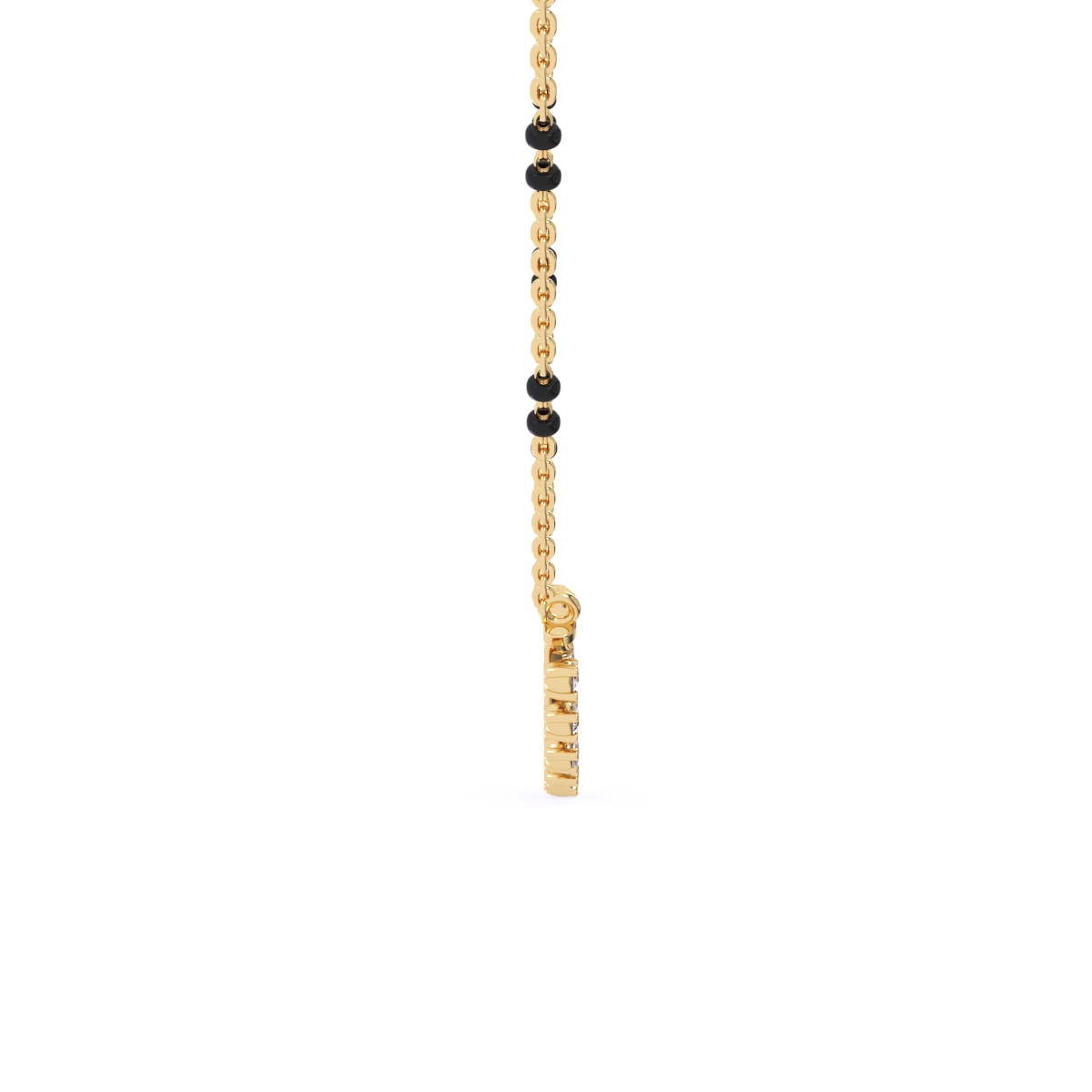 Minimalistic Round Diamond Mangalsutra